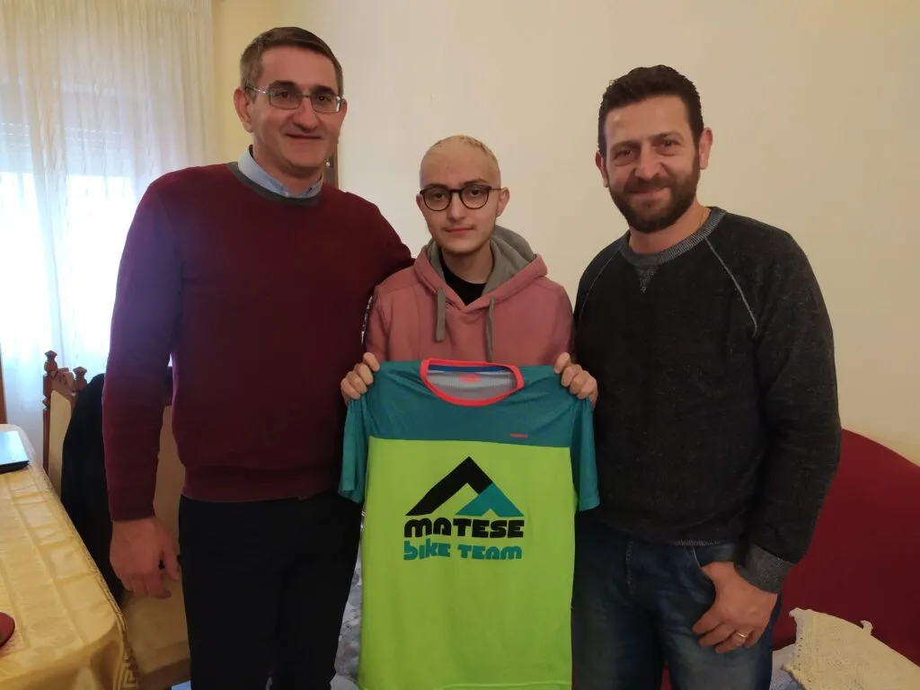 Eugenio con gli amici di Matese Bike