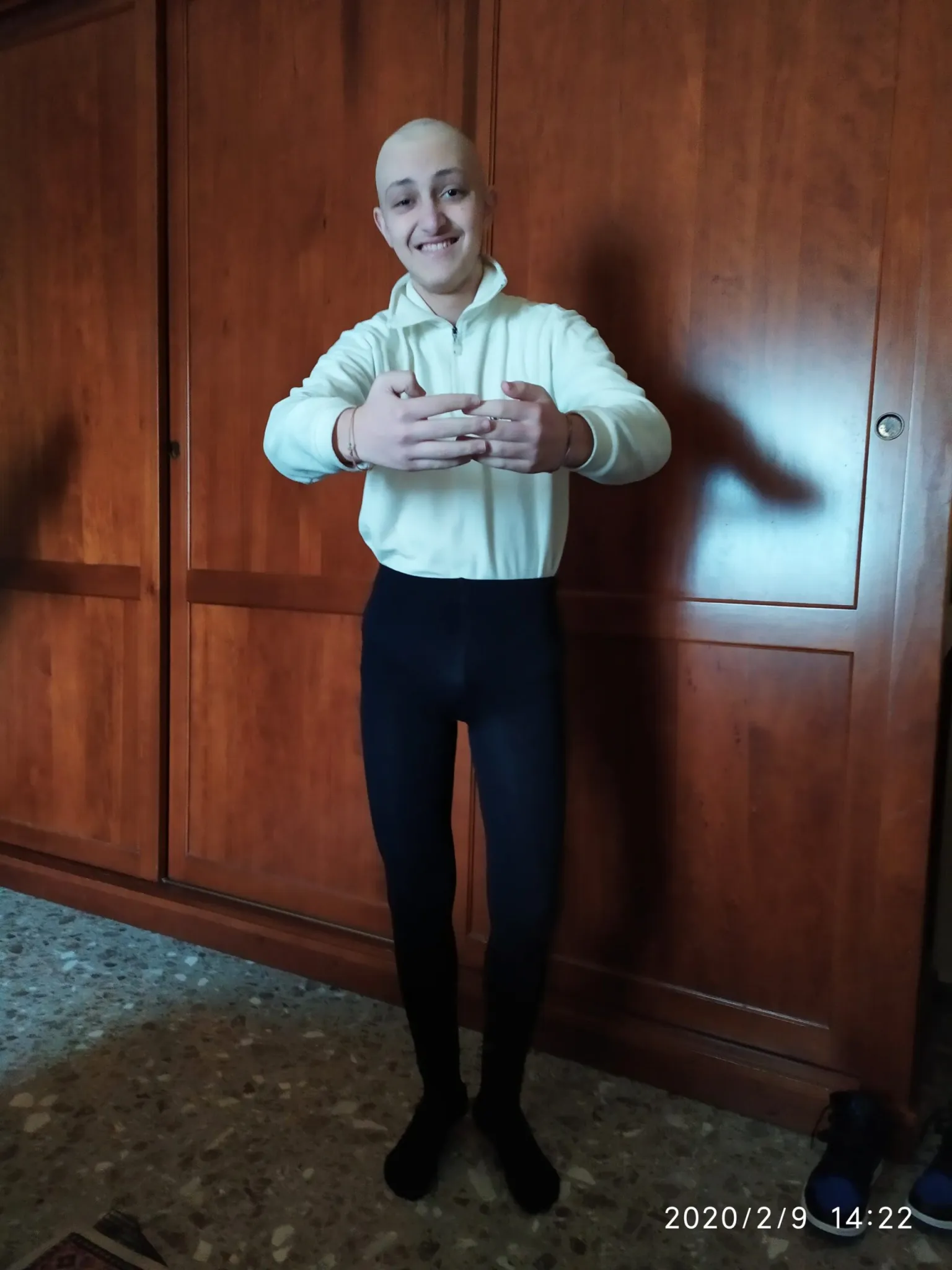 Eugenio in calzamaglia