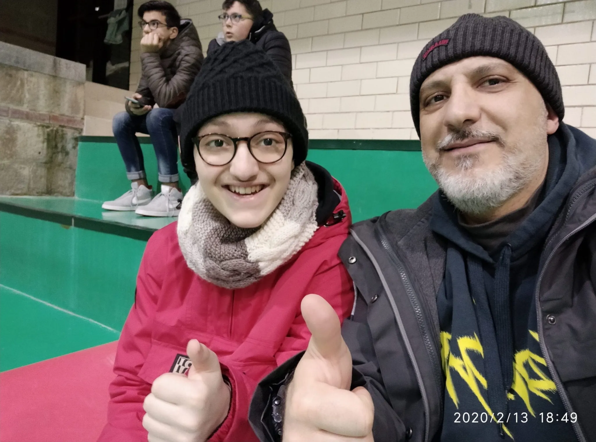 Eugenio e Remigio alla palestra CSI