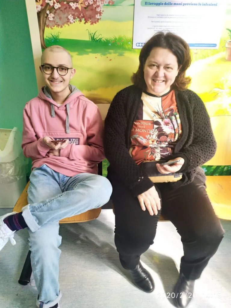 Giuseppina e Eugenio in attesa OPBG