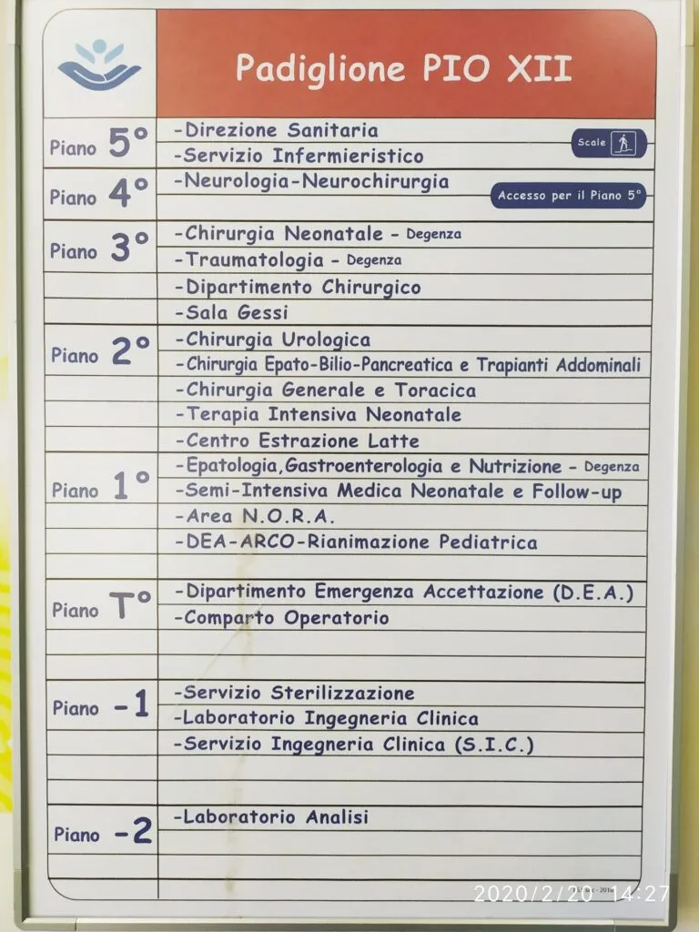 padiglione Pio XII OPBG