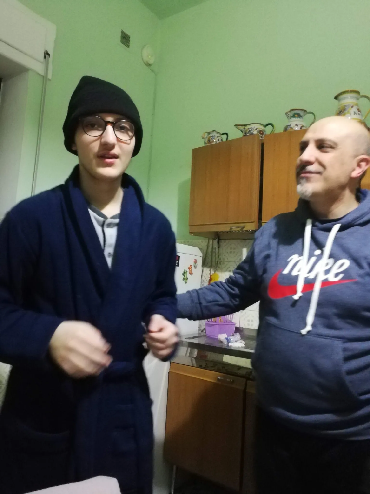 Eugenio e Remigio in cucina