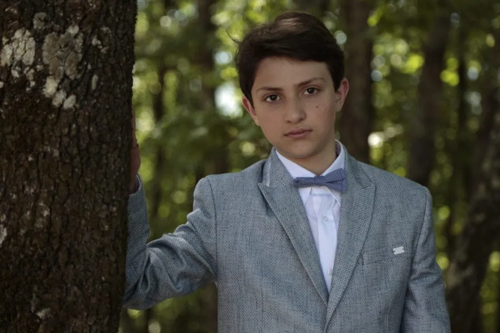 primo piano Eugenio alla Prima Comunione