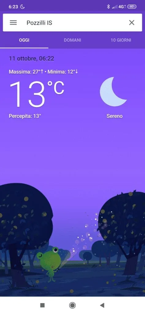 meteo Google a Pozzilli