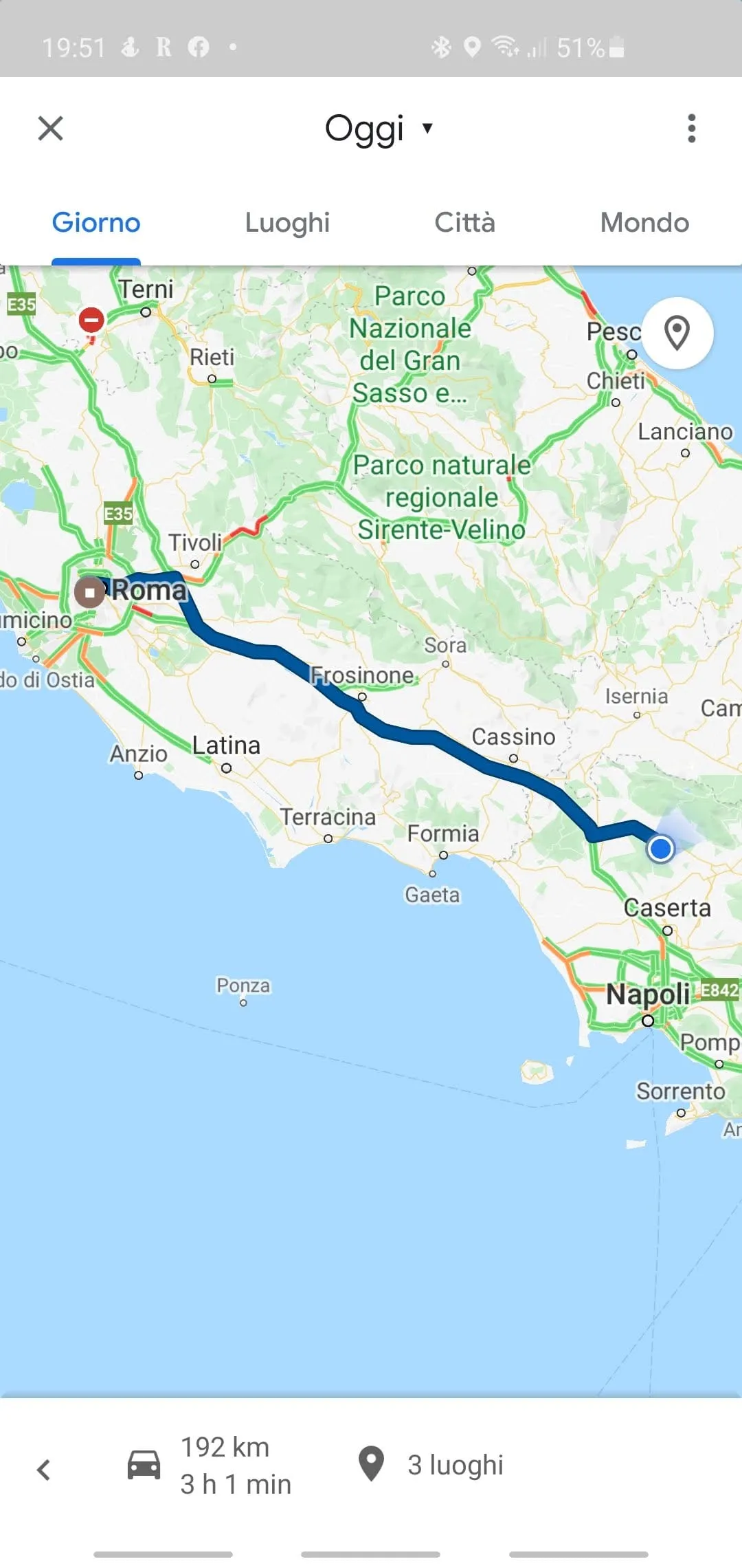 google maps viaggio Roma casa: il cuore sparso