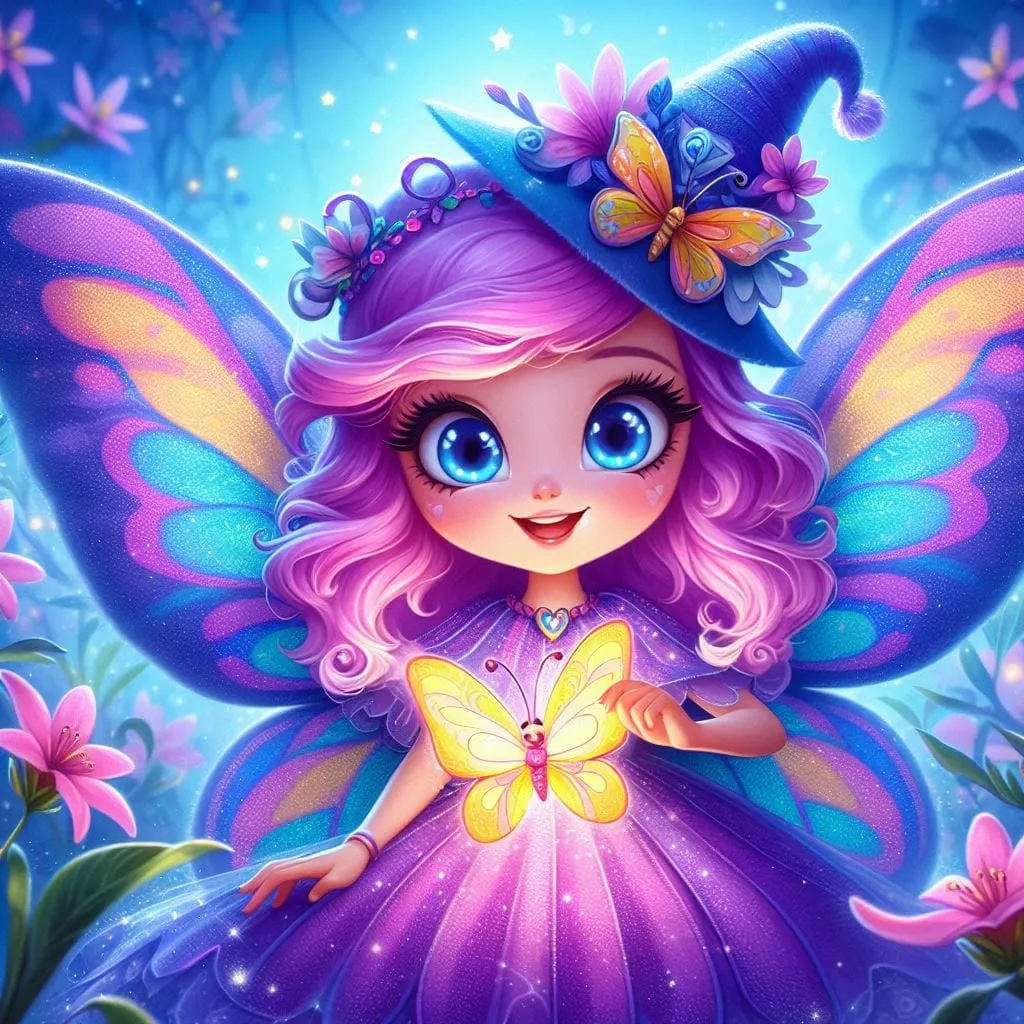 la farfalla dalle ali colorate