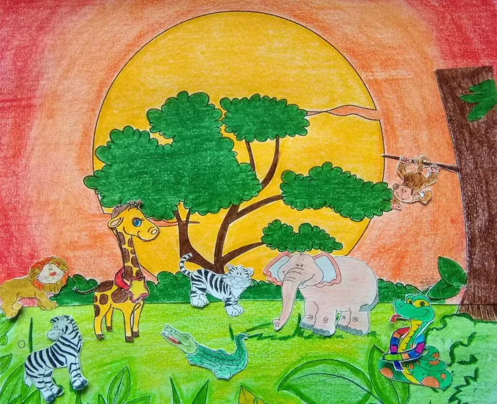 ali di giraffa disegno