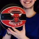 Eugenio col pallone da basket regalo dei Mercaldo