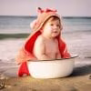 beach, baby, crab, bambino al mare