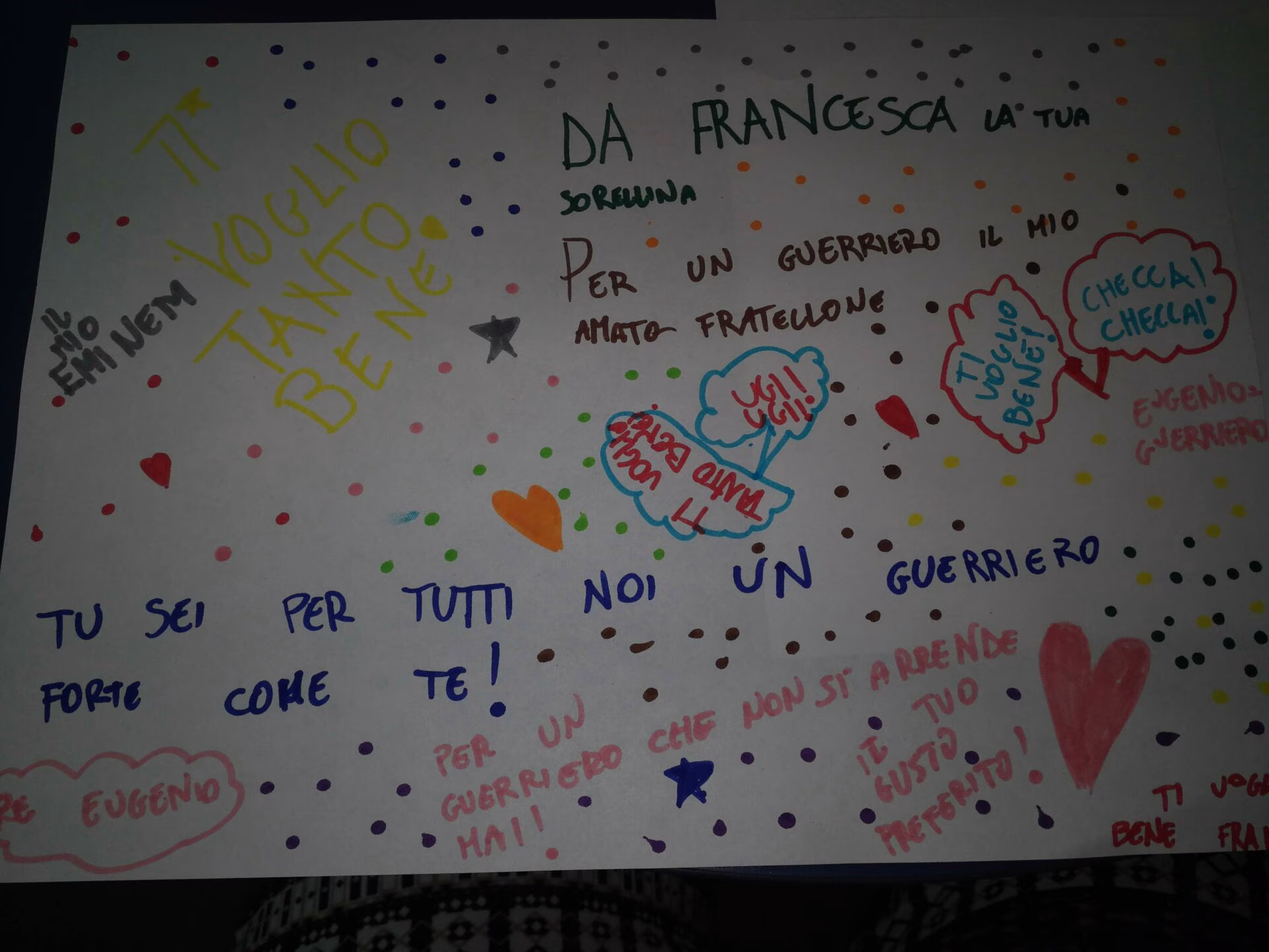 disegno di Francesca per Eugenio