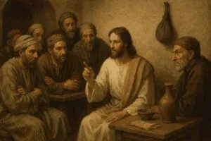 Gesù risponde alle critiche sul digiuno con la parabola del vino nuovo e degli otri vecchi