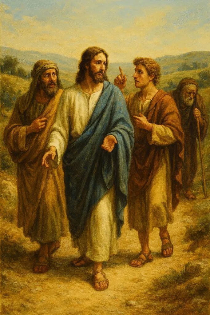 immagine ispirata al passo di Luca 9,57-62