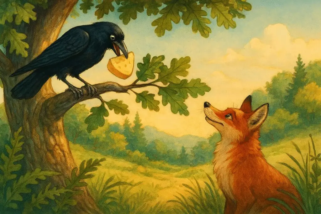 il corvo e la volpe