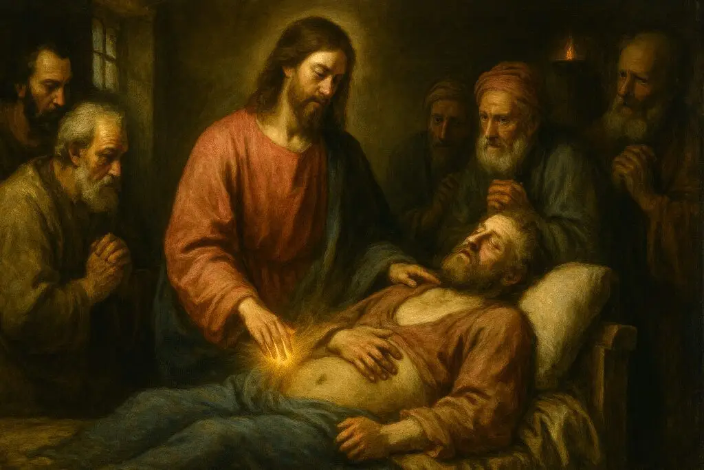 malato di idropisia guarito da Gesù