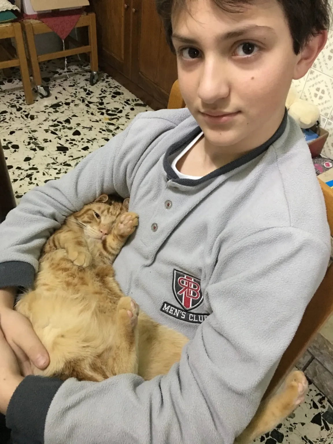 Eugenio e gatto Luke