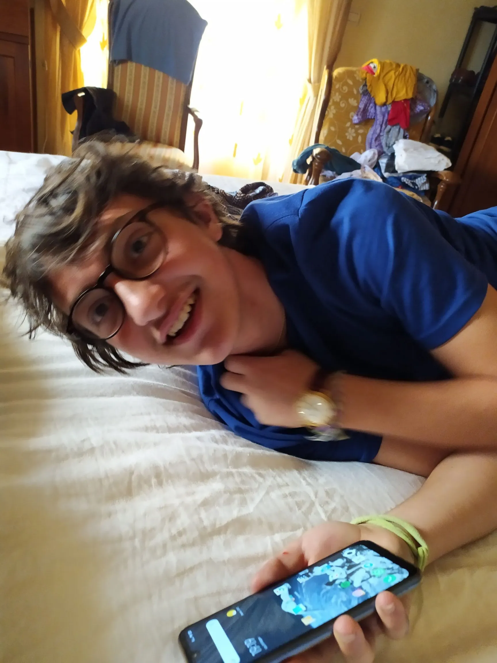 Eugenio sul lettone nel 2019