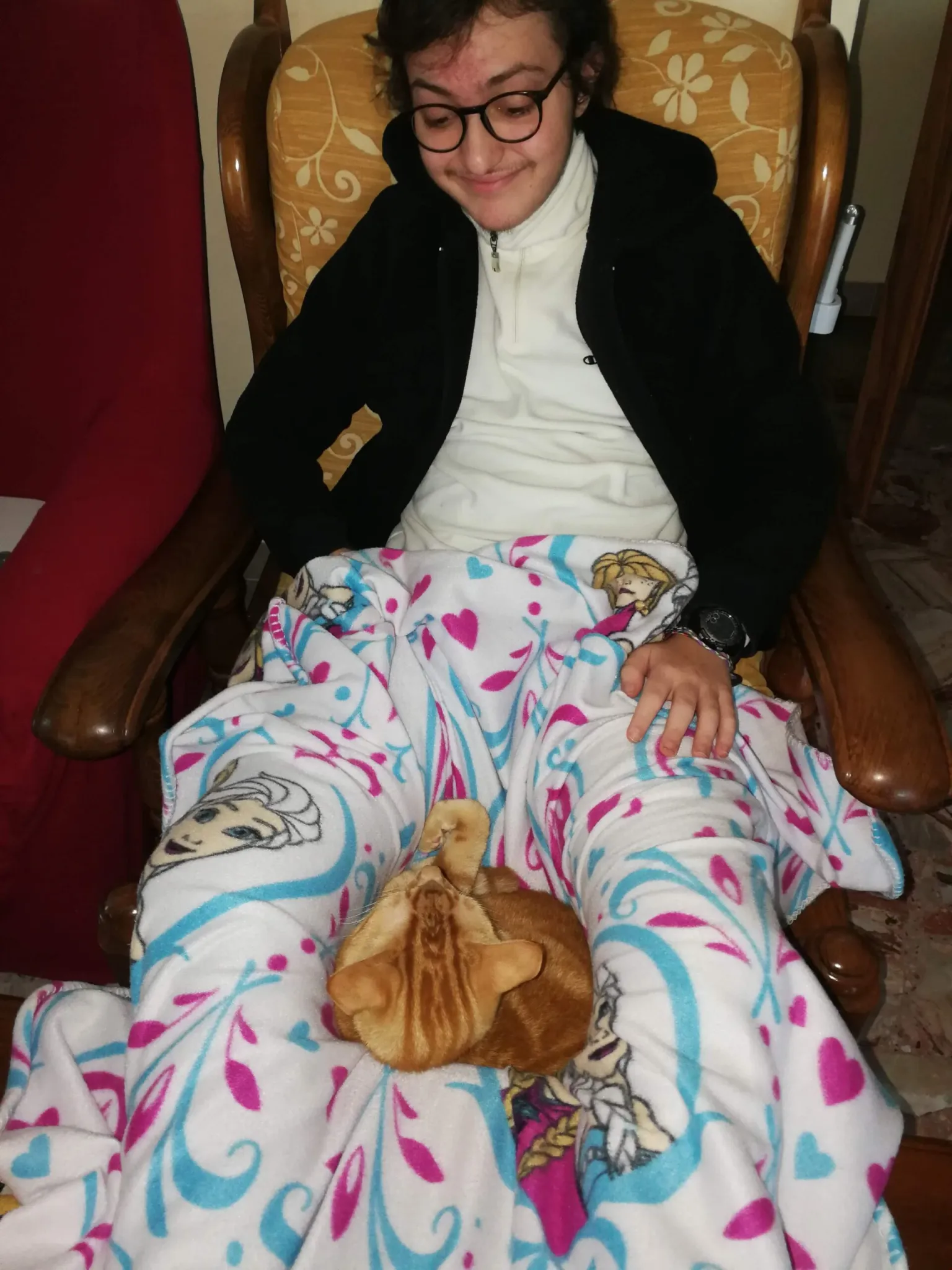 Eugenio e gatto Luke