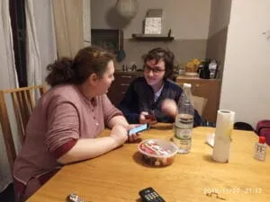 Eugenio e Giuseppina a casa Roma