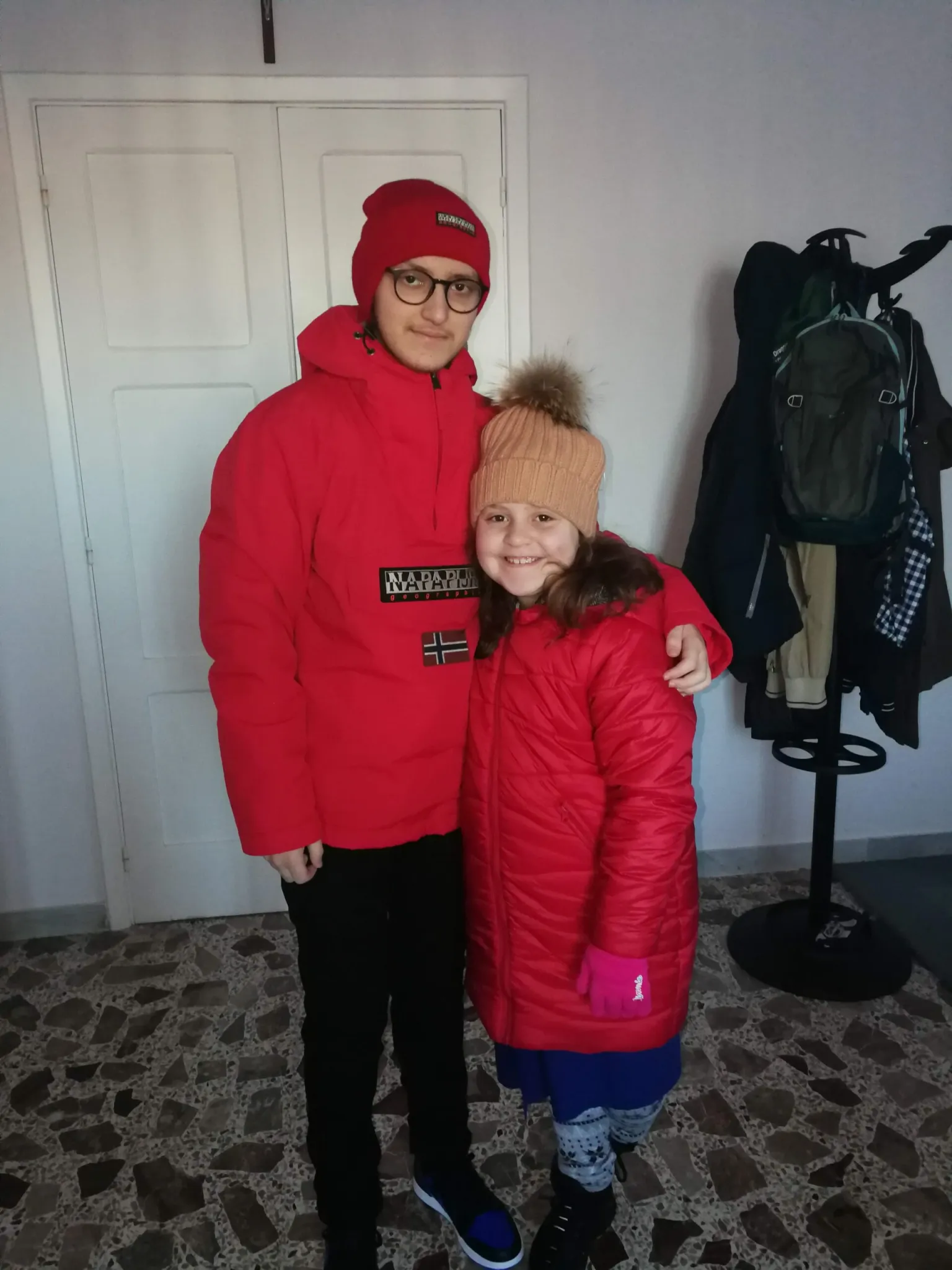 Eugenio e Francesca pronti per la scuola