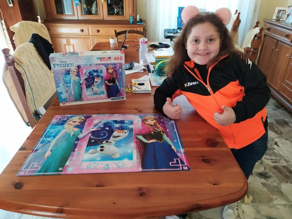 Francesca e il suo nuovo puzzle