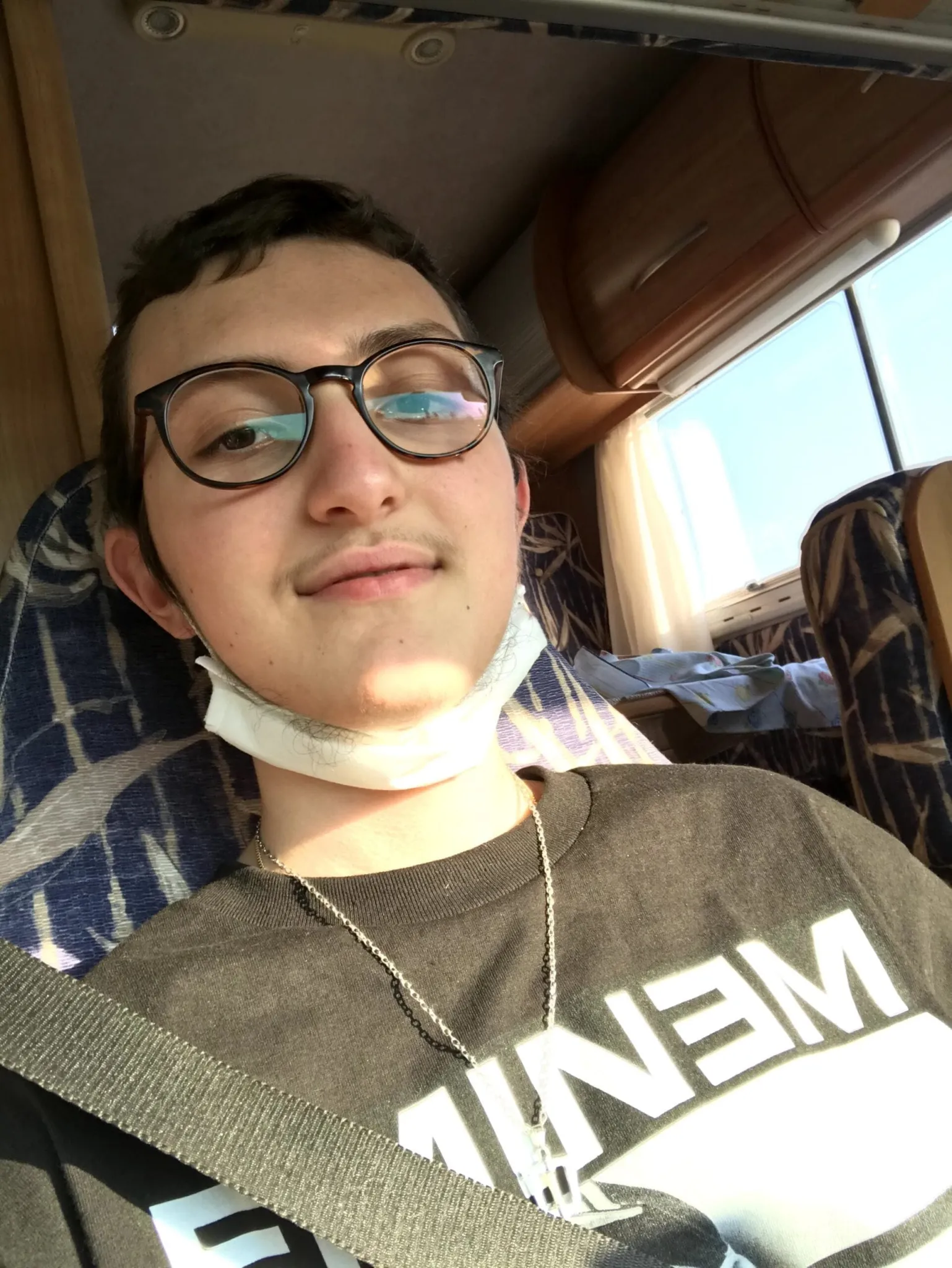 Eugenio nel camper Pio