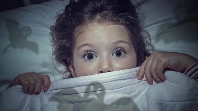 paura del buio, bambino