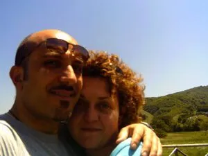 Remigio e Giuseppina fidanzati nel 2005
