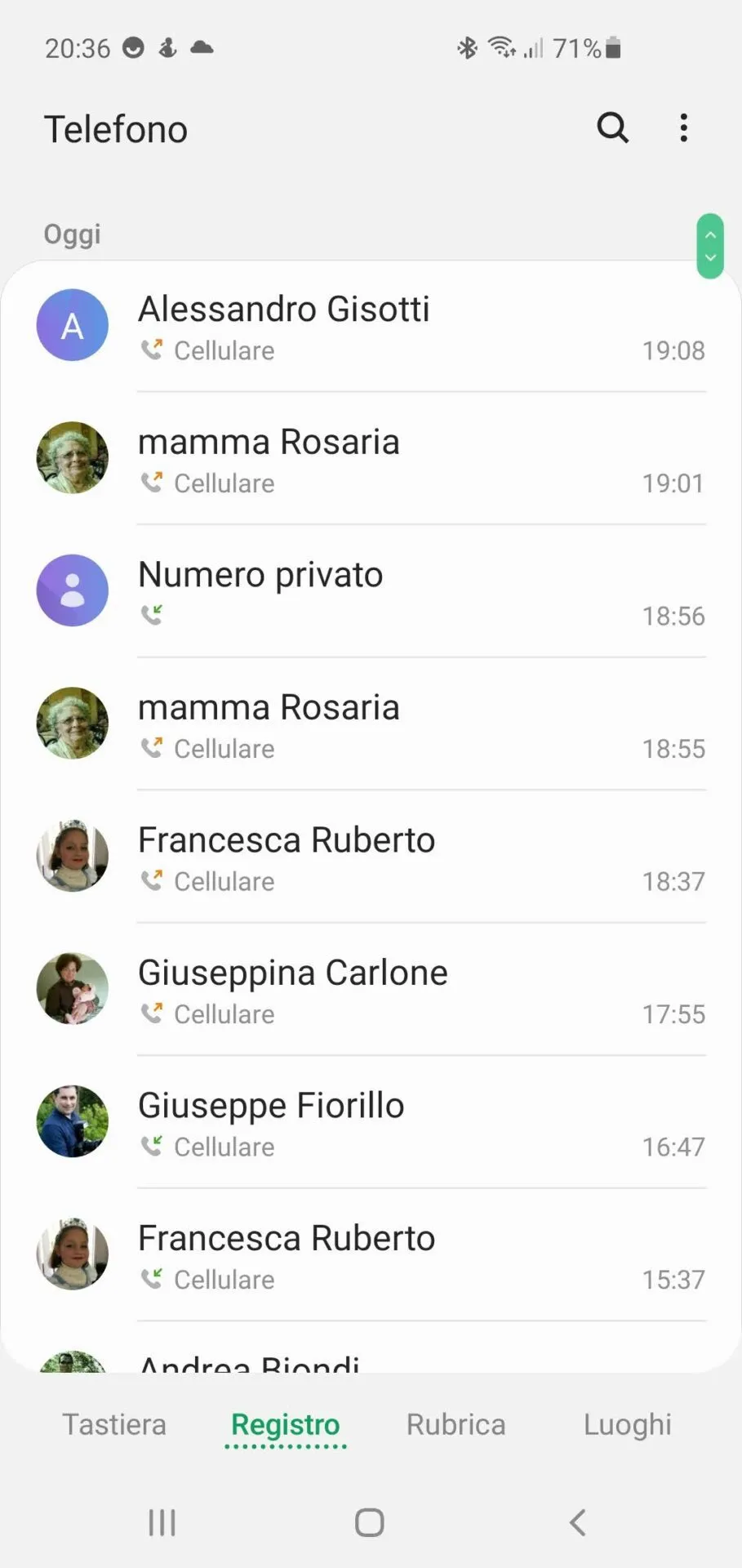 telefonata del Santo Padre Francesco