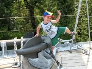 Eugenio sulla nave di D'Annunzio