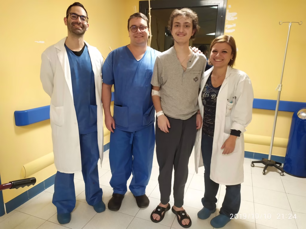 Rocco Severino, Giovanni Cardarelli, Eugenio e Cristina Mancarella alla Neuromed