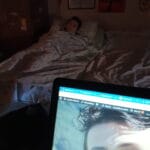 io al pc Eugenio dorme