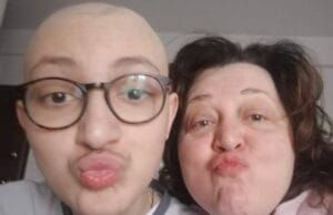 Eugenio e Giuseppina selfie con bacio