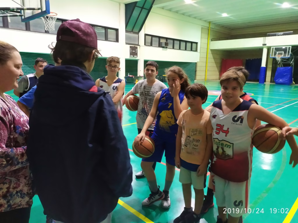 Eugenio e i suoi amici del CSI basket Caiazzo