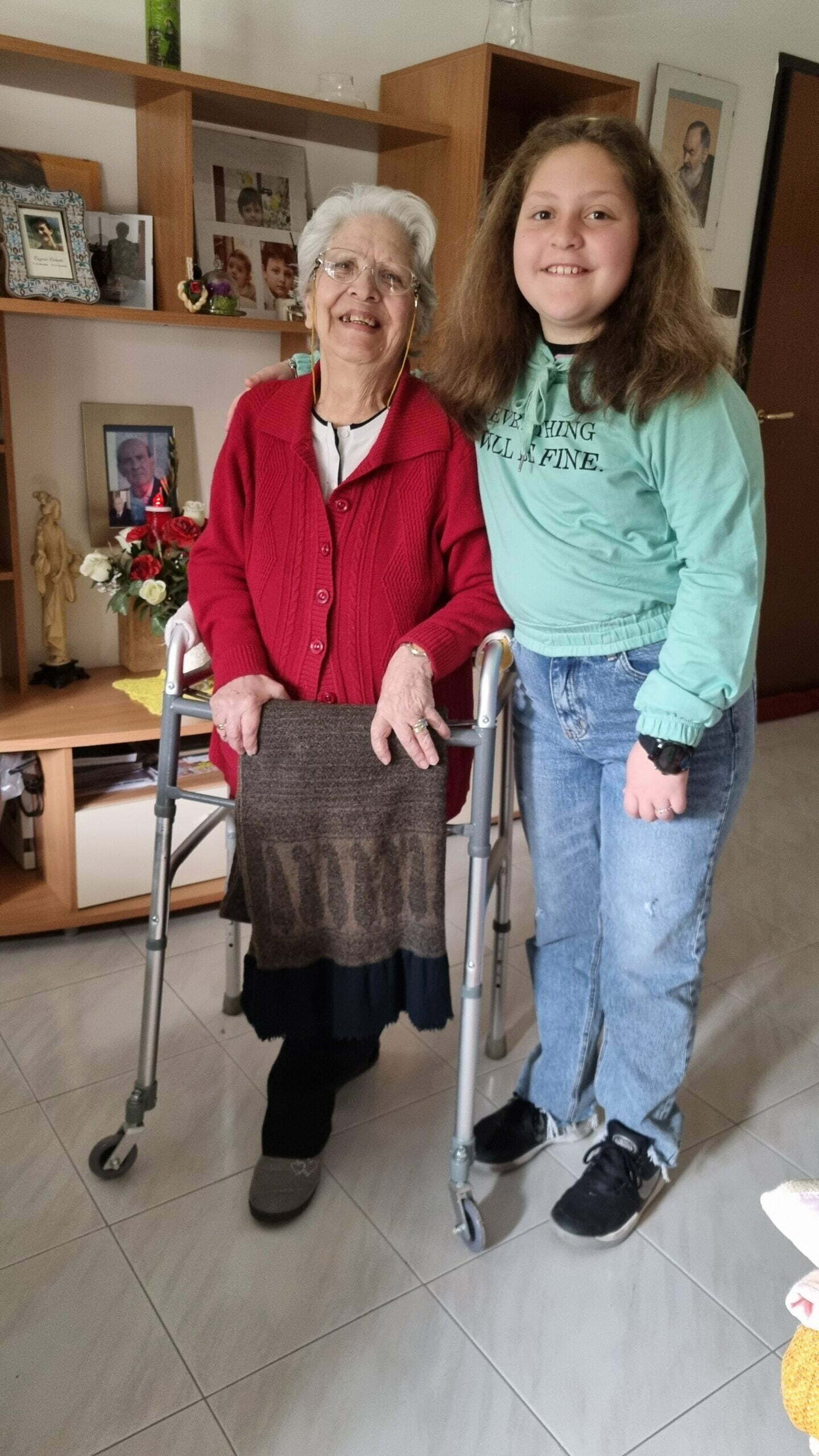 Francesca e nonna Rosaria a Foggia