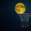 la luna nel canestro, basket moon