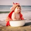 beach, baby, crab, bambino al mare