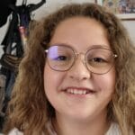 primo piano Francesca con gli occhiali