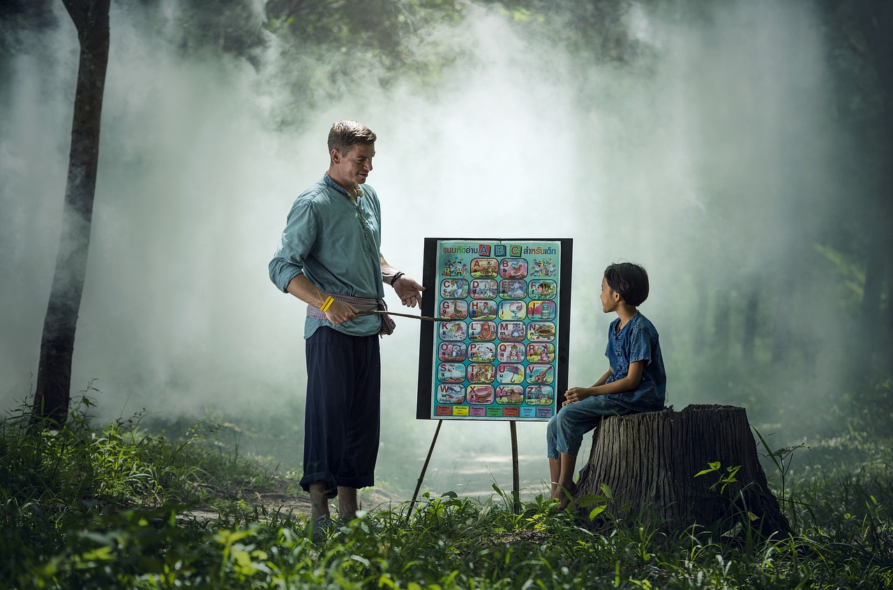 il ragazzo e il maestro di scuola
