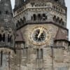 tower clock, church clock, kaiser wilhelm memorial church, orologio sulla torre