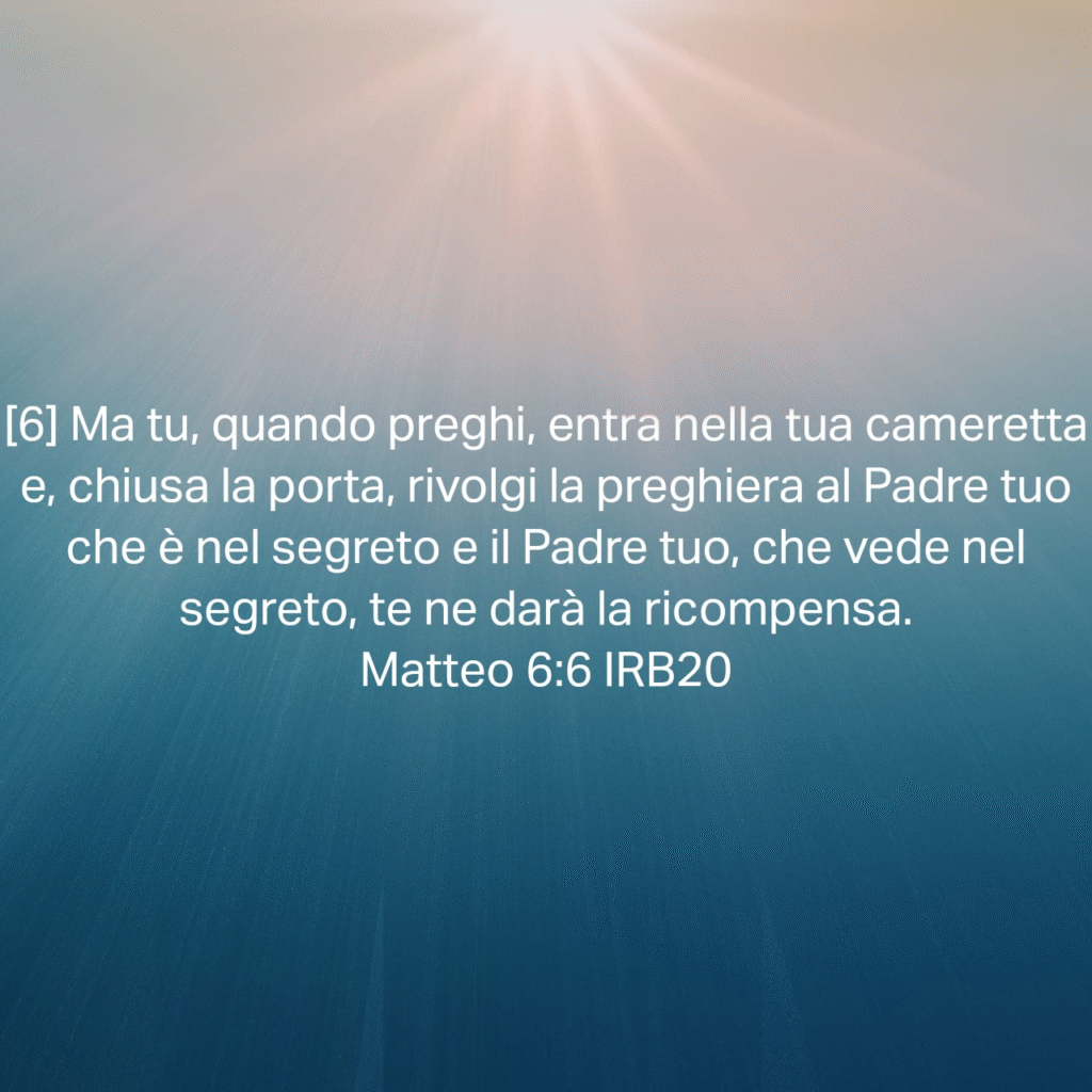 Scegliere di pregare