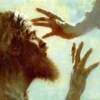 la mano di Gesù verso il cieco