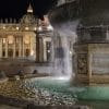 la fontana in Piazza San Pietro a Roma