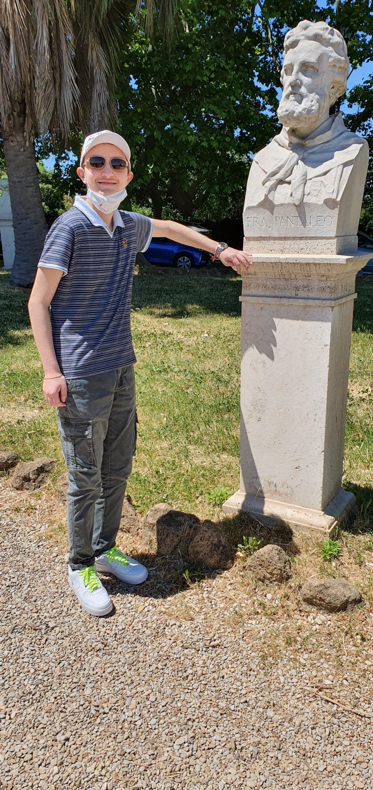 Eugenio e Fra Pantaleo al Belvedere Gianicolo