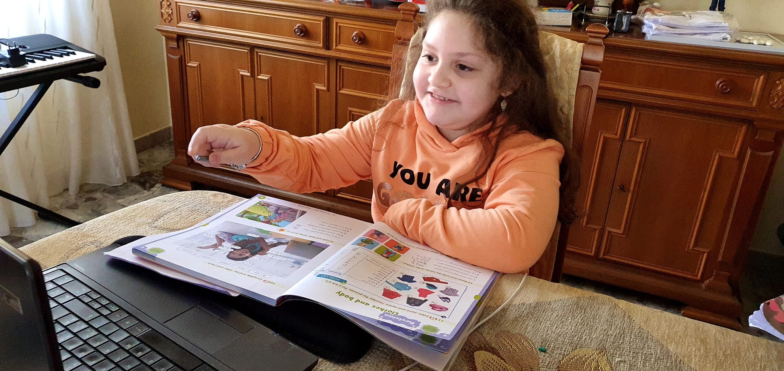 Francesca in dad