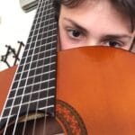 Eugenio con la chitarra