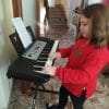 pianoforte di Francesca appena regalato dai Leuci