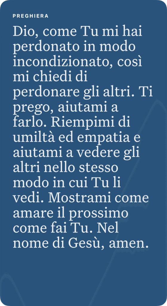 Il perdono conta. Ecco perché…