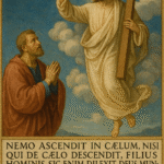 immagine basata sul passo del vangelo Gv 3,13-17