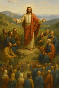 Ecco l’immagine ispirata al passo del Vangelo secondo Luca 6,12-19