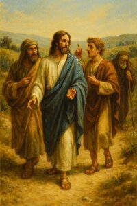immagine ispirata al passo di Luca 9,57-62